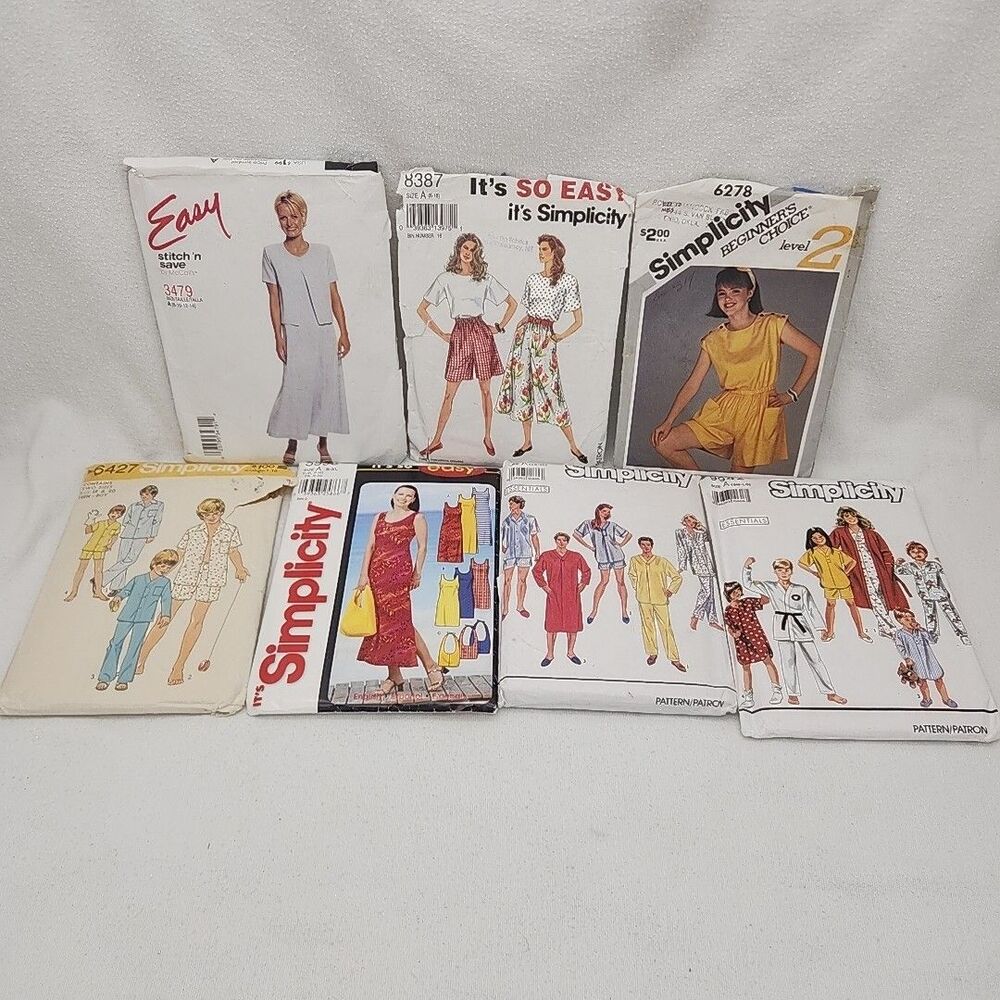 Sewing Pattern 6 SIMPLICITY (5998, 7071, 9942, 6427, 8387, 6278) 1 McCall's 3479